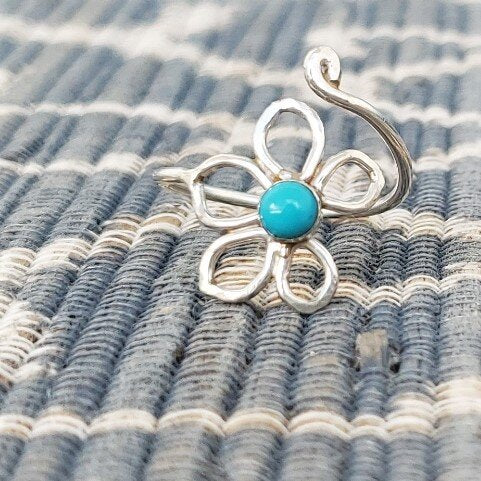 Naupaka Gem Flower Bypass Ring