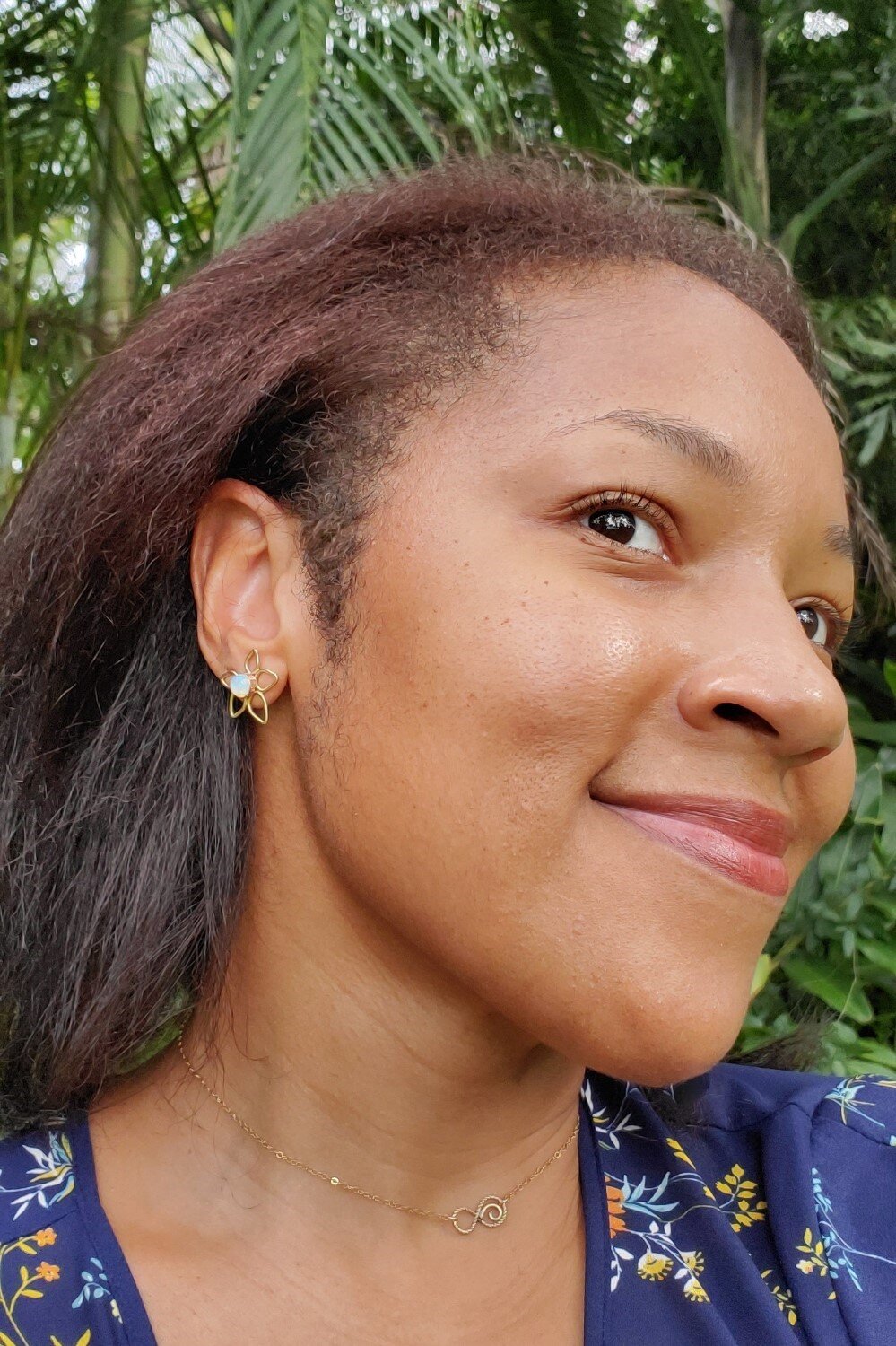 Naupaka Gem Studs