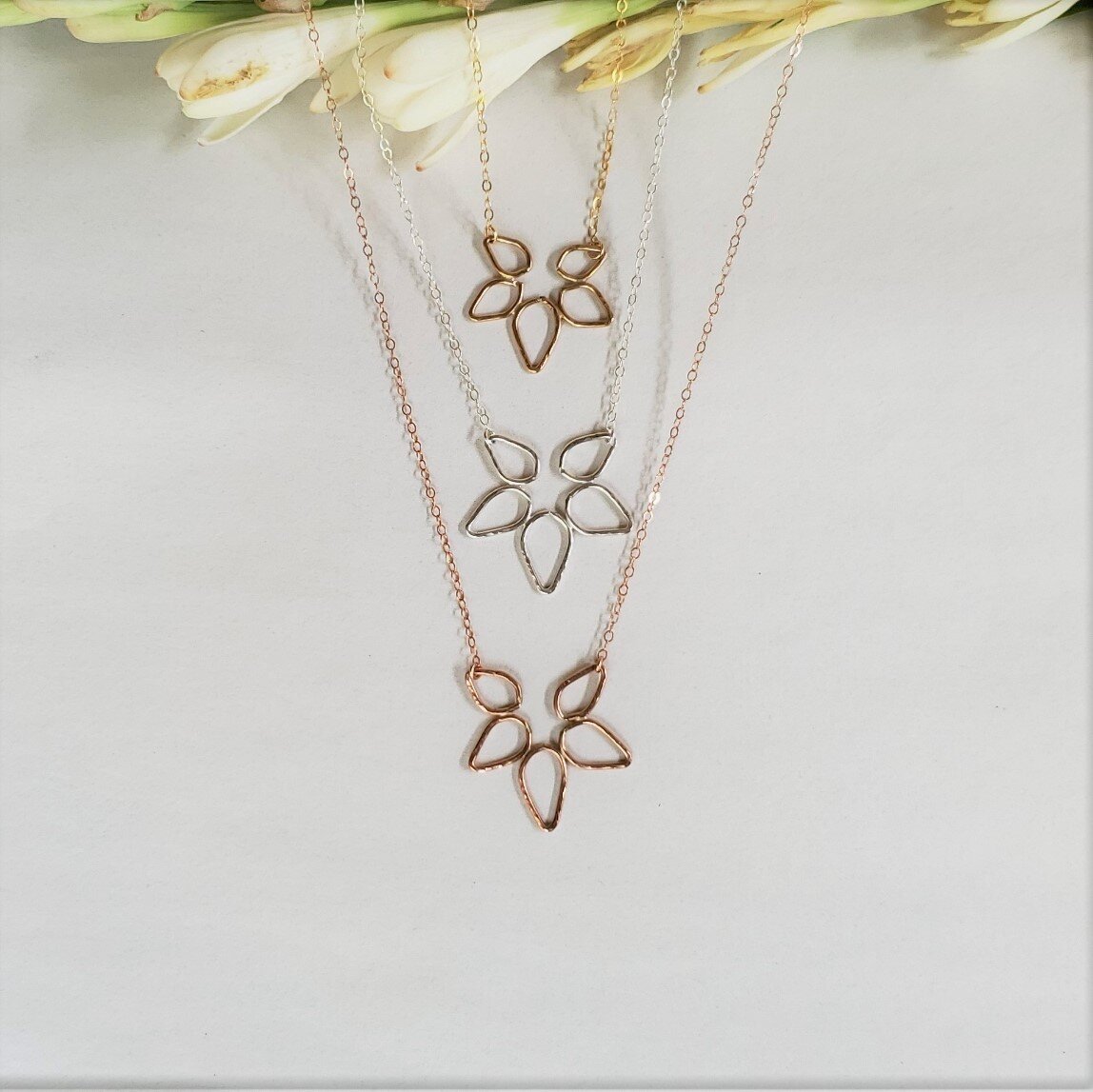 Naupaka Flower Necklace