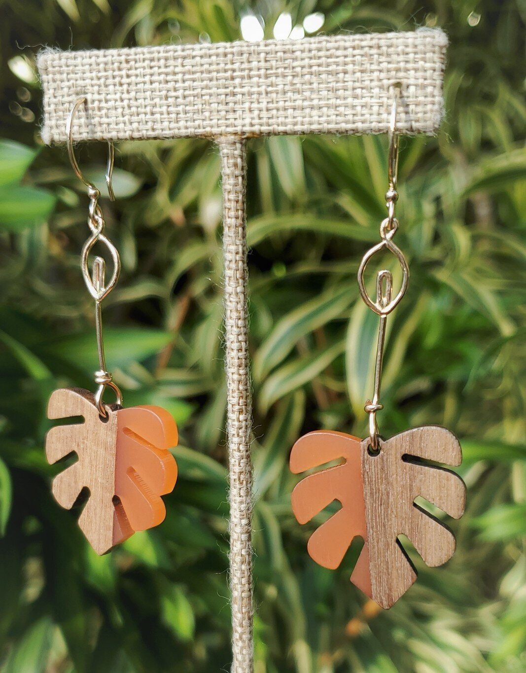 Monstera Fruit Drop Earrings
